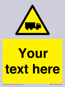 Custom Lorry Hazard Sign